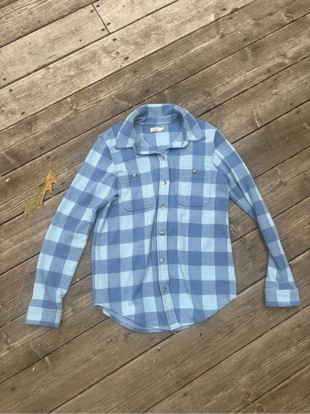 Faherty Legend Sweater Shirt - Blue Plaid Button-Down Shirt
